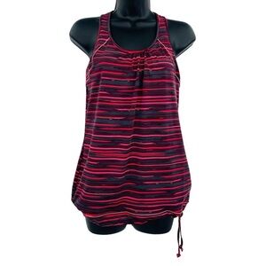 Athleta painted tinker racerback tank top built in bra‎ athletic women's size S